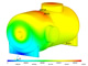Strength Analysis Of Pressurized Vessels Under Thermal And Pressure Loadings